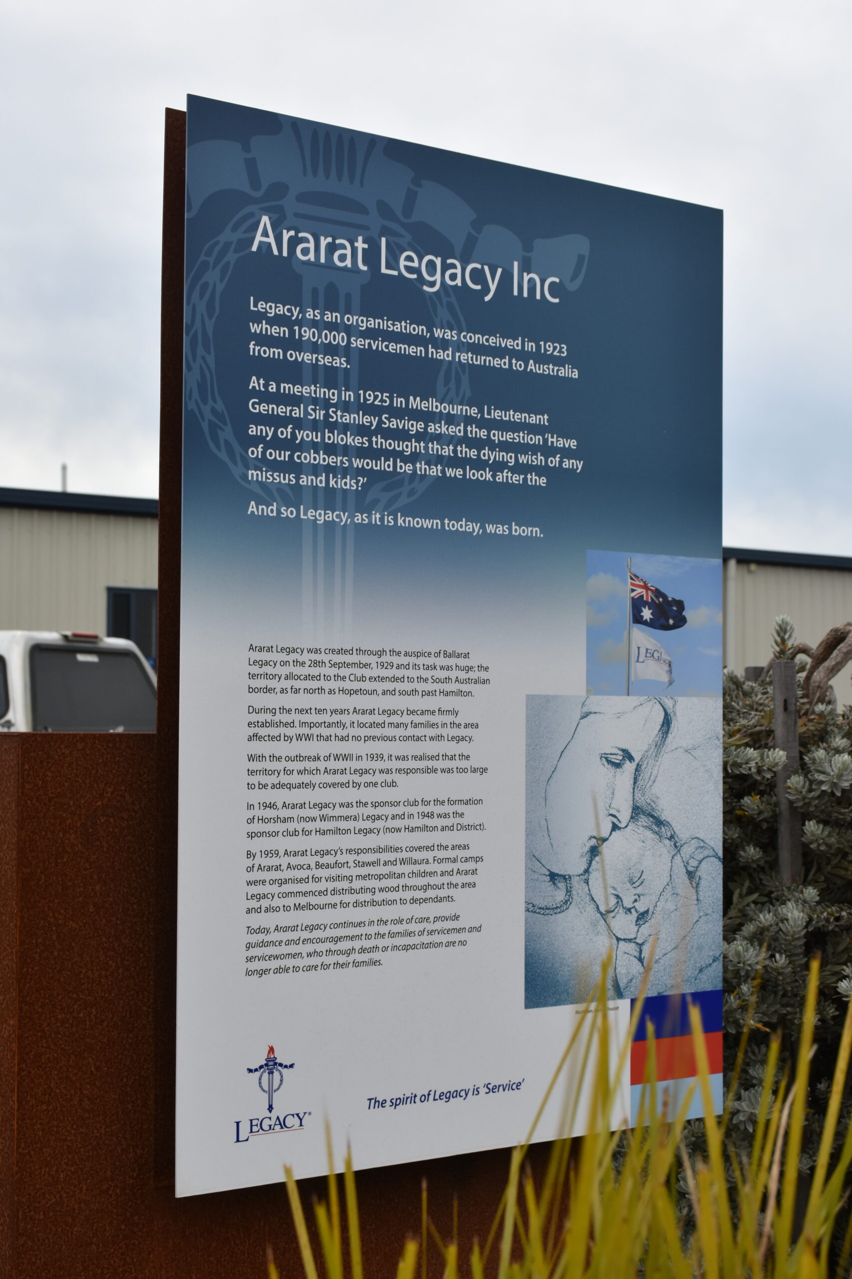 Ararat Legacy Memorial Gardens – Sign and Story
