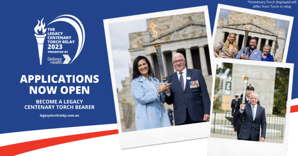 Applications for the Legacy Centenary Torch Relay 2023 Are Open! Legacy
