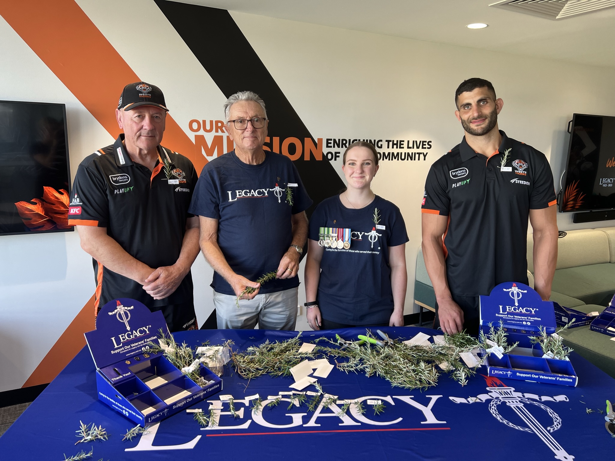 Wests Tigers Rosemary Sprigging