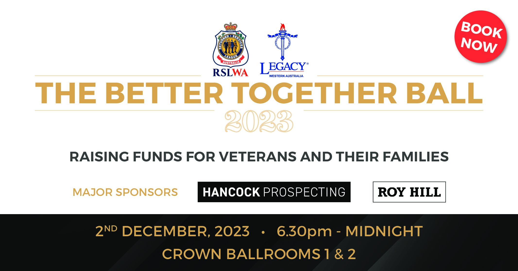 The Better Together Ball – Hancock Prospecting and Roy Hill join as Major Sponsors