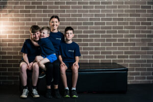 Rebecca and her boys